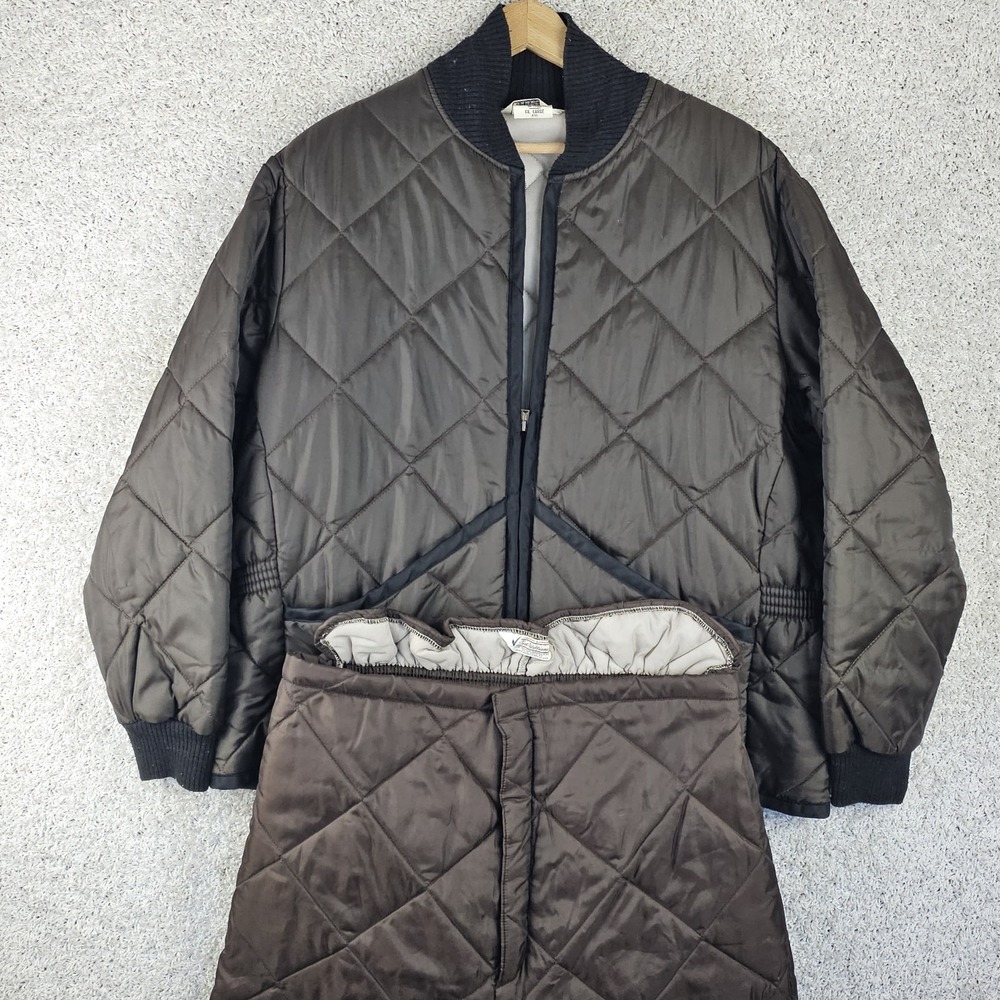 Vintage Ted Williams Sears Insulated Pants Jacket Sz XL Quilted Nylon Made USA